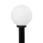 GLOBOSTAR® AGROS 61596 Φωτιστικό Κολωνάκι Κήπου με Ντουί 1 x E27 AC 220-240V Αδιάβροχο IP65 - Λευκό & Μάυρο - Μ20 x Π20 x Υ100cm - Image 5