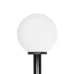 GLOBOSTAR® AGROS 61597 Φωτιστικό Κολωνάκι Κήπου με Ντουί 1 x E27 AC 220-240V Αδιάβροχο IP65 - Λευκό & Μάυρο - Μ30 x Π30 x Υ240cm - Image 4