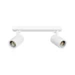 kelvo® SPOTA KLV-101-0137 Κινούμενο Φωτιστικό Σποτ Οροφής για 2 Λάμπες MR16 με Ντουί GU10 AC 220-240V IP20 - Λευκό Ματ - Μ30 x Π6 x Υ14.5cm - Image 4