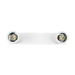 kelvo® SPOTA KLV-101-0137 Κινούμενο Φωτιστικό Σποτ Οροφής για 2 Λάμπες MR16 με Ντουί GU10 AC 220-240V IP20 - Λευκό Ματ - Μ30 x Π6 x Υ14.5cm - Image 6