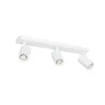 kelvo® SPOTA KLV-101-0139 Κινούμενο Φωτιστικό Σποτ Οροφής για 3 Λάμπες MR16 με Ντουί GU10 AC 220-240V IP20 - Λευκό Ματ - Μ48 x Π6.2 x Υ14cm - Image 3