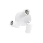 kelvo® SPOTA KLV-101-0145 Κινούμενο Φωτιστικό Σποτ Οροφής για 3 Λάμπες MR16 με Ντουί GU10 AC 220-240V IP20 - Λευκό Ματ - Μ19 x Π19 x Υ14cm - Image 5
