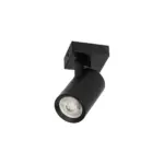 kelvo® SPOTA KLV-101-0134 Κινούμενο Φωτιστικό Σποτ Οροφής για Λάμπα MR16 με Ντουί GU10 AC 220-240V IP20 - Μαύρο Ματ - Μ7 x Π6 x Υ14cm - Image 3