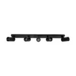 kelvo® SPOTA KLV-101-0142 Κινούμενο Φωτιστικό Σποτ Οροφής για 5 Λάμπες MR16 με Ντουί GU10 AC 220-240V IP20 - Μαύρο Ματ - Μ79.5 x Π6.3 x Υ14cm - Image 5