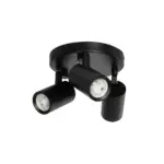 kelvo® SPOTA KLV-101-0144 Κινούμενο Φωτιστικό Σποτ Οροφής για 3 Λάμπες MR16 με Ντουί GU10 AC 220-240V IP20 - Μαύρο Ματ - Μ19 x Π19 x Υ14cm - Image 3