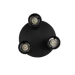 kelvo® SPOTA KLV-101-0144 Κινούμενο Φωτιστικό Σποτ Οροφής για 3 Λάμπες MR16 με Ντουί GU10 AC 220-240V IP20 - Μαύρο Ματ - Μ19 x Π19 x Υ14cm - Image 6