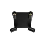 kelvo® SPOTA KLV-101-0146 Κινούμενο Φωτιστικό Σποτ Οροφής για 4 Λάμπες MR16 με Ντουί GU10 AC 220-240V IP20 - Μαύρο Ματ - Μ26 x Π26 x Υ14cm - Image 5