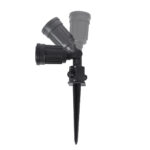 GloboStar® GRASEDO 61613 Καρφωτή Βάση Κήπου με Ντουί E27 για Λάμπα Σποτ PAR38 - Αδιάβροχη IP67 - Υψηλής Αντοχής ABS - VDE Certified - Φ7.6 x Υ43.5cm - Μαύρο - 5 Years Warranty - Image 4