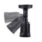 GloboStar® GRASEDO 61615 Βάση Κήπου με Ντουί E27 για Λάμπα Σποτ PAR38 - Αδιάβροχη IP67 - Υψηλής Αντοχής ABS - VDE Certified - Φ9.5 x Υ22cm - Μαύρο - 5 Years Warranty - Image 4
