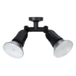 GloboStar® GRASEDO 61616 Βάση Κήπου με 2 Ντουί E27 για Λάμπες Σποτ PAR38 - Αδιάβροχη IP67 - Υψηλής Αντοχής ABS - VDE Certified - Μ40 x Π9.5 x Υ22cm - Μαύρο - 5 Years Warranty - Image 3