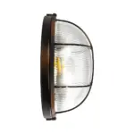 GLOBOSTAR® BOATLIGHT 61624 Vintage Φωτιστικό Καραβοχελώνα Τοίχου & Οροφής με Ντουί 2 x E27 AC 220-240V Αδιάβροχο IP65 - Χάλκινο Παλαιωμένο Εφέ Σκουριάς Ματ - Μ24 x Π24 x Υ11cm - Image 5