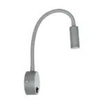 GLOBOSTAR® GOOSE 61689 Μοντέρνο Φωτιστικό Τοίχου - Απλίκα Ξενοδοχείου Reading Light LED 3W 300lm 36° AC 220-240V IP20 Θερμό Λευκό 2700K - CREE XPE Chip & TÜV SÜD Driver - Γκρι Ανθρακί Ματ - Μ6.5 x Π15 x Υ24.5cm - 3 Χρόνια Εγγύηση - Image 4