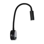 GLOBOSTAR® GOOSE 61690 Μοντέρνο Φωτιστικό Τοίχου - Απλίκα Ξενοδοχείου Reading Light LED 3W 300lm 36° AC 220-240V IP20 Θερμό Λευκό 2700K - CREE XPE Chip & TÜV SÜD Driver - Μαύρο Ματ - Μ6.5 x Π15 x Υ24.5cm - 3 Χρόνια Εγγύηση - Image 3
