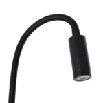 GLOBOSTAR® GOOSE 61690 Μοντέρνο Φωτιστικό Τοίχου - Απλίκα Ξενοδοχείου Reading Light LED 3W 300lm 36° AC 220-240V IP20 Θερμό Λευκό 2700K - CREE XPE Chip & TÜV SÜD Driver - Μαύρο Ματ - Μ6.5 x Π15 x Υ24.5cm - 3 Χρόνια Εγγύηση - Image 4