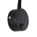 GLOBOSTAR® GOOSE 61690 Μοντέρνο Φωτιστικό Τοίχου - Απλίκα Ξενοδοχείου Reading Light LED 3W 300lm 36° AC 220-240V IP20 Θερμό Λευκό 2700K - CREE XPE Chip & TÜV SÜD Driver - Μαύρο Ματ - Μ6.5 x Π15 x Υ24.5cm - 3 Χρόνια Εγγύηση - Image 5