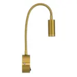 GLOBOSTAR® GOOSE 61692 Μοντέρνο Φωτιστικό Τοίχου - Απλίκα Ξενοδοχείου Reading Light LED 3W 300lm 36° AC 220-240V IP20 Θερμό Λευκό 2700K - CREE XPE Chip & TÜV SÜD Driver - Χρυσό Βούρτσας - Μ6.5 x Π15 xΥ24.5cm - 3 Χρόνια Εγγύηση - Image 5