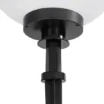 GLOBOSTAR® AGROS 61709 Φωτιστικό Κήπου / Καρφωτό με Ντουί 1 x E27 AC 220-240V Αδιάβροχο IP65 - Λευκό & Μάυρο - Μ40 x Π40 x Υ74cm - Image 6