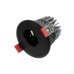 kelvo® ASYMMETRICAL KLV-101-0130 Χωνευτό Φωτιστικό Downlight Σποτ LED 7W 840lm 15°x30° AC 220-240V IP20 Θερμό Λευκό 2700K - Bridgelux COB Chip & TÜV SÜD Driver - Μαύρο Ματ - Μ8.3 x Π8.3 x Υ8.2cm / Q7.3cm - 5 Χρόνια Εγγύηση - Image 3