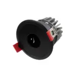 kelvo® PINADO KLV-101-0126 Χωνευτό Φωτιστικό Downlight Σποτ LED 7W 840lm 15° AC 220-240V IP20 Θερμό Λευκό 2700K - Bridgelux COB Chip & TÜV SÜD Driver - Μαύρο Ματ - Μ8.3 x Π8.3 x Υ8.2cm / Q7.3cm - 5 Χρόνια Εγγύηση - Image 3