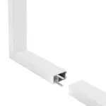GLOBOSTAR® ALP-CORNER-SIDE90 LUMILINE 61766 Επιφανειακό / Κρεμαστό Προφίλ Αλουμινίου Γωνία με Λευκό Γαλακτερό Πατητό Κάλυμμα για Ταινίες LED IP20 - Λευκό Ματ - Μ30 x Π3.5 x Υ7cm - Image 4