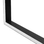 GLOBOSTAR® ALP-CORNER-SIDE90 LUMILINE 61767 Επιφανειακό / Κρεμαστό Προφίλ Αλουμινίου Γωνία με Λευκό Γαλακτερό Πατητό Κάλυμμα για Ταινίες LED IP20 - Μαύρο Ματ - Μ30 x Π3.5 x Υ7cm - Image 5