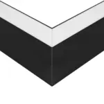 GLOBOSTAR® ALP-CORNER-SIDE90 LUMILINE 61767 Επιφανειακό / Κρεμαστό Προφίλ Αλουμινίου Γωνία με Λευκό Γαλακτερό Πατητό Κάλυμμα για Ταινίες LED IP20 - Μαύρο Ματ - Μ30 x Π3.5 x Υ7cm - Image 6