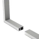 GLOBOSTAR® ALP-CORNER-SIDE90 LUMILINE 61768 Επιφανειακό / Κρεμαστό Προφίλ Αλουμινίου Γωνία με Λευκό Γαλακτερό Πατητό Κάλυμμα για Ταινίες LED IP20 - Γκρι Ανθρακί Ματ - Μ30 x Π3.5 x Υ7cm - Image 2