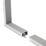 GLOBOSTAR® ALP-CORNER-SIDE90 LUMILINE 61768 Επιφανειακό / Κρεμαστό Προφίλ Αλουμινίου Γωνία με Λευκό Γαλακτερό Πατητό Κάλυμμα για Ταινίες LED IP20 - Γκρι Ανθρακί Ματ - Μ30 x Π3.5 x Υ7cm - Image 3