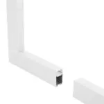 GLOBOSTAR® ALP-CORNER-IN90 LUMILINE 61769 Επιφανειακό / Κρεμαστό Προφίλ Αλουμινίου Γωνία με Λευκό Γαλακτερό Πατητό Κάλυμμα για Ταινίες LED IP20 - Λευκό Ματ - Μ30 x Π3.5 x Υ7cm - Image 3
