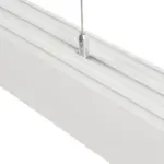 GLOBOSTAR® ALP-LINEAR BRIGHTRAIL 61774-3M Επιφανειακό / Κρεμαστό / Επιτοίχιο Προφίλ Αλουμινίου με Λευκό Γαλακτερό Πατητό Κάλυμμα για Ταινίες LED IP20 - Λευκό Ματ - Μ300 x Π5 x Υ7.5cm - Image 6