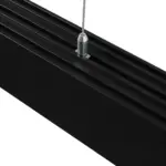 GLOBOSTAR® ALP-LINEAR BRIGHTRAIL 61775-3M Επιφανειακό / Κρεμαστό / Επιτοίχιο Προφίλ Αλουμινίου με Λευκό Γαλακτερό Πατητό Κάλυμμα για Ταινίες LED IP20 - Μαύρο Ματ - Μ300 x Π5 x Υ7.5cm - Image 6