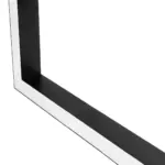 GLOBOSTAR® ALP-CORNER-SIDE90 BRIGHTRAIL 61778 Επιφανειακό / Κρεμαστό Προφίλ Αλουμινίου Γωνία με Λευκό Γαλακτερό Πατητό Κάλυμμα για Ταινίες LED IP20 - Μαύρο Ματ - Μ30 x Π5 x Υ7.5cm - Image 5