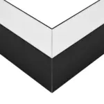 GLOBOSTAR® ALP-CORNER-SIDE90 BRIGHTRAIL 61778 Επιφανειακό / Κρεμαστό Προφίλ Αλουμινίου Γωνία με Λευκό Γαλακτερό Πατητό Κάλυμμα για Ταινίες LED IP20 - Μαύρο Ματ - Μ30 x Π5 x Υ7.5cm - Image 6