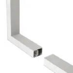 GLOBOSTAR® ALP-CORNER-SIDE90 BRIGHTRAIL 61779 Επιφανειακό / Κρεμαστό Προφίλ Αλουμινίου Γωνία με Λευκό Γαλακτερό Πατητό Κάλυμμα για Ταινίες LED IP20 - Γκρι Ανθρακί Ματ - Μ30 x Π5 x Υ7.5cm - Image 3