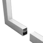 GLOBOSTAR® ALP-CORNER-IN90 BRIGHTRAIL 61782 Επιφανειακό / Κρεμαστό Προφίλ Αλουμινίου Γωνία με Λευκό Γαλακτερό Πατητό Κάλυμμα για Ταινίες LED IP20 - Γκρι Ανθρακί Ματ - Μ30 x Π5 x Υ7.5cm - Image 3