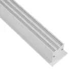 GLOBOSTAR® ALP-LINEAR RECESSA 61785-3M Χωνευτό Προφίλ Αλουμινίου με Λευκό Γαλακτερό Πατητό Κάλυμμα για Ταινίες LED IP20 - Λεuκό Ματ - Μ300 x Π3.5 x Υ4cm - Image 5
