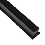 GLOBOSTAR® ALP-LINEAR RECESSA 61786-3M Χωνευτό Προφίλ Αλουμινίου με Λευκό Γαλακτερό Πατητό Κάλυμμα για Ταινίες LED IP20 - Μαύρο Ματ - Μ300 x Π3.5 x Υ4cm - Image 5