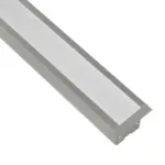 GLOBOSTAR® ALP-LINEAR RECESSA 61787-3M Χωνευτό Προφίλ Αλουμινίου με Λευκό Γαλακτερό Πατητό Κάλυμμα για Ταινίες LED IP20 - Γκρι Ανθρακί Ματ - Μ300 x Π3.5 x Υ4cm - Image 4