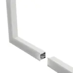 GLOBOSTAR® ALP-CORNER-SIDE90 RECESSA 61788 Χωνευτό Προφίλ Αλουμινίου Γωνία με Λευκό Γαλακτερό Πατητό Κάλυμμα για Ταινίες LED IP20 - Λευκό Ματ - Μ30 x Π3.5 x Υ4cm - Image 3