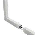GLOBOSTAR® ALP-CORNER-SIDE90 RECESSA 61788 Χωνευτό Προφίλ Αλουμινίου Γωνία με Λευκό Γαλακτερό Πατητό Κάλυμμα για Ταινίες LED IP20 - Λευκό Ματ - Μ30 x Π3.5 x Υ4cm - Image 4