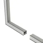 GLOBOSTAR® ALP-CORNER-SIDE90 RECESSA 61790 Χωνευτό Προφίλ Αλουμινίου Γωνία με Λευκό Γαλακτερό Πατητό Κάλυμμα για Ταινίες LED IP20 - Γκρι Ανθρακί Ματ - Μ30 x Π3.5 x Υ4cm - Image 3