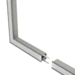 GLOBOSTAR® ALP-CORNER-SIDE90 RECESSA 61790 Χωνευτό Προφίλ Αλουμινίου Γωνία με Λευκό Γαλακτερό Πατητό Κάλυμμα για Ταινίες LED IP20 - Γκρι Ανθρακί Ματ - Μ30 x Π3.5 x Υ4cm - Image 4