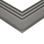 GLOBOSTAR® ALP-CORNER-SIDE90 RECESSA 61790 Χωνευτό Προφίλ Αλουμινίου Γωνία με Λευκό Γαλακτερό Πατητό Κάλυμμα για Ταινίες LED IP20 - Γκρι Ανθρακί Ματ - Μ30 x Π3.5 x Υ4cm - Image 6