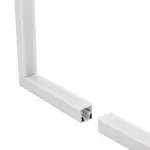 GLOBOSTAR® ALP-CORNER-IN90 RECESSA 61791 Χωνευτό Προφίλ Αλουμινίου Γωνία με Λευκό Γαλακτερό Πατητό Κάλυμμα για Ταινίες LED IP20 - Λευκό Ματ - Μ30 x Π3.5 x Υ4cm - Image 3