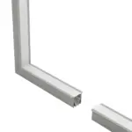 GLOBOSTAR® ALP-CORNER-IN90 RECESSA 61793 Χωνευτό Προφίλ Αλουμινίου Γωνία με Λευκό Γαλακτερό Πατητό Κάλυμμα για Ταινίες LED IP20 - Γκρι Ανθρακί Ματ - Μ30 x Π3.5 x Υ4cm - Image 3
