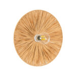 GLOBOSTAR® COLOMBO 02277 Boho Φωτιστικό Τοίχου - Απλίκα με Ντουί 1 x E27 AC 220-240V IP20 - Μπεζ - Μ40 x Π40 x Υ9cm - Image 2