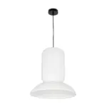 GLOBOSTAR® ROMINA 62002 Μοντέρνο Κρεμαστό Φωτιστικό Οροφής με Ντουί 1 x E27 AC 220-240V IP20 - Λευκό - Μ40 x Π40 x Υ42.5cm - Image 3