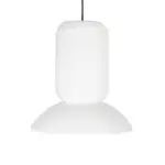 GLOBOSTAR® ROMINA 62002 Μοντέρνο Κρεμαστό Φωτιστικό Οροφής με Ντουί 1 x E27 AC 220-240V IP20 - Λευκό - Μ40 x Π40 x Υ42.5cm - Image 4