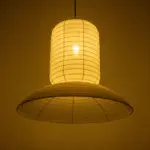 GLOBOSTAR® ROMINA 62003 Μοντέρνο Κρεμαστό Φωτιστικό Οροφής με Ντουί 1 x E27 AC 220-240V IP20 - Λευκό - Μ60 x Π60 x Υ51cm - Image 2