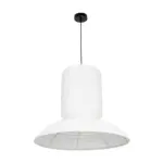 GLOBOSTAR® ROMINA 62003 Μοντέρνο Κρεμαστό Φωτιστικό Οροφής με Ντουί 1 x E27 AC 220-240V IP20 - Λευκό - Μ60 x Π60 x Υ51cm - Image 3